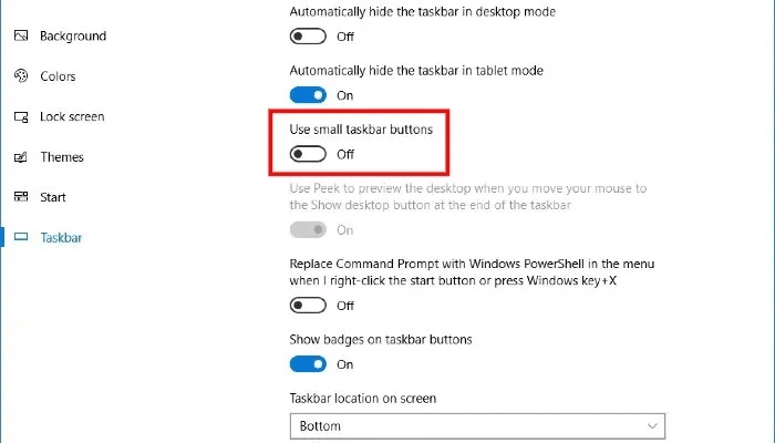 screen-real-estate-small-buttons.jpg كيفية تحسين مساحة الشاشة في Windows 10