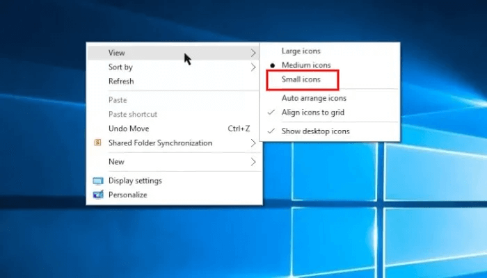 screen-real-estate-smallicons.jpg كيفية تحسين مساحة الشاشة في Windows 10