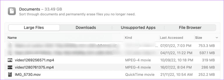 select-files-from-storage-mac-768x277-1 أفضل 9 إصلاحات لعدم تنزيل الملفات Safari على نظام Mac