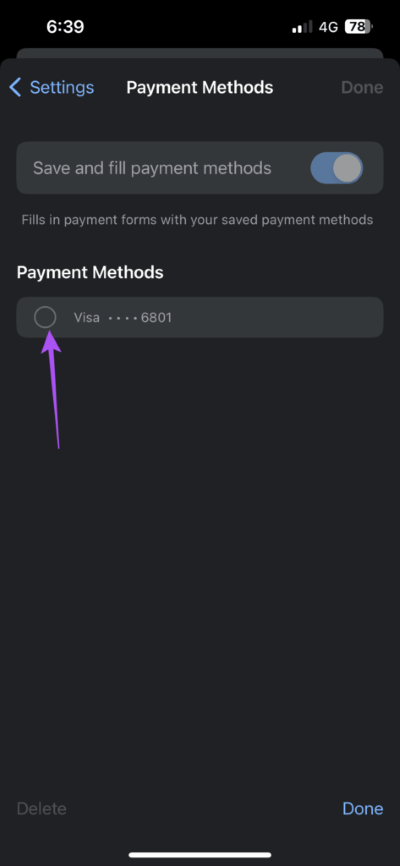 select-payment-method-chrome-iphone-473x1024-1 كيفية إضافة طريقة دفع في Google Chrome على سطح المكتب والجوال