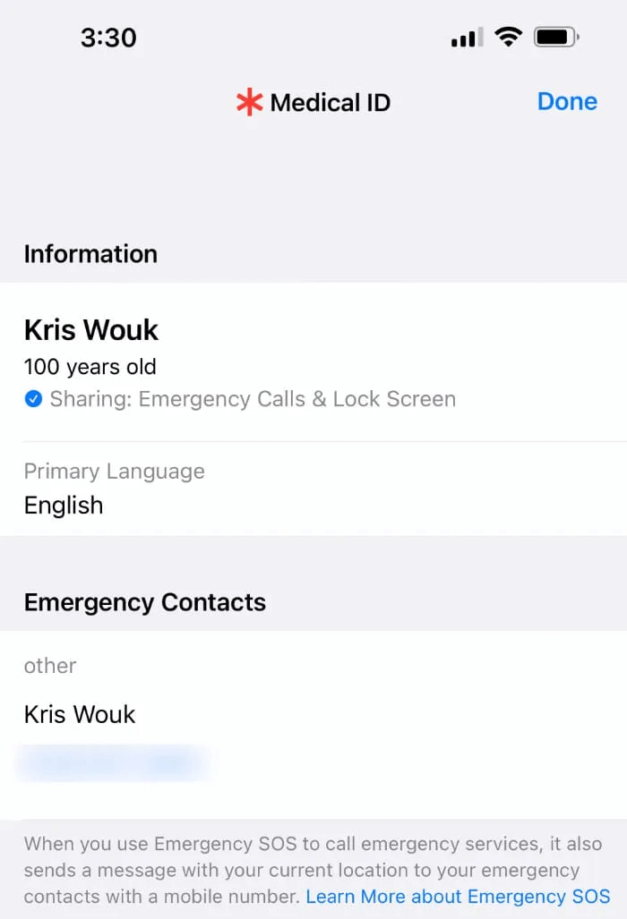 set-up-medical-id-iphone-android-lock-screen-ios.jpg كيفية إعداد والوصول إلى المعرف الطبي على iPhone و Android
