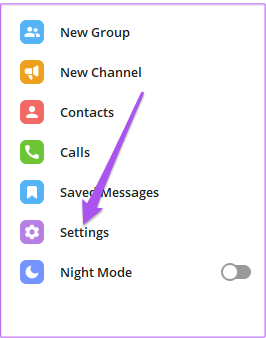 settings-telegram-windows كيفية إخفاء صورة ملف تعريف من سطح مكتب وجوال لجهات اتصال محددة على Telegram