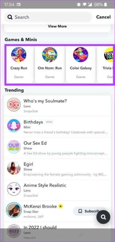 snapchat-games-all-games-view-486x1024-1 كيف تلعب الألعاب في Snapchat