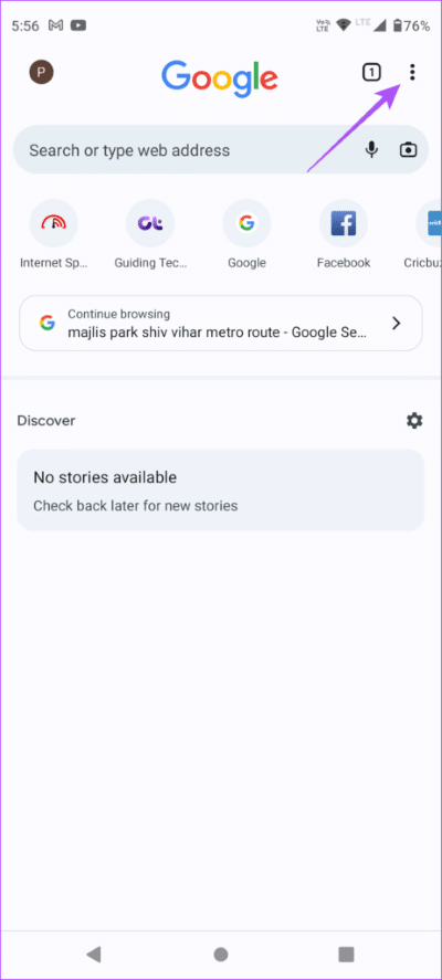 three-dots-chrome-android-462x1024-1 كيفية إضافة طريقة دفع في Google Chrome على سطح المكتب والجوال
