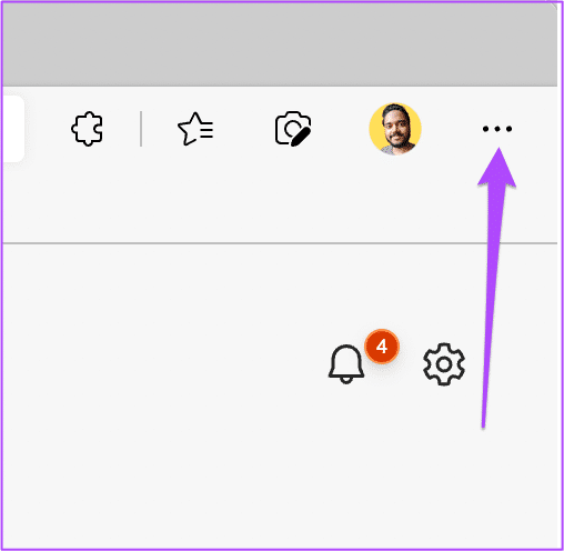 three-dots-edge-settings-mac أفضل 7 إصلاحات لعدم تشغيل مقاطع فيديو YouTube على نظام Mac