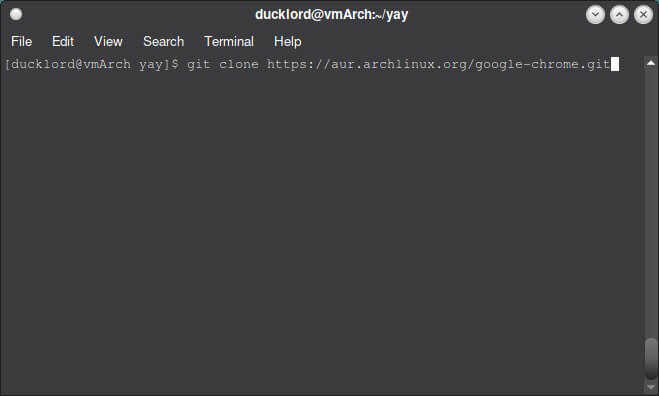 use-aur-in-arch-git-clone-chrome كيفية استخدام AUR في Arch Linux
