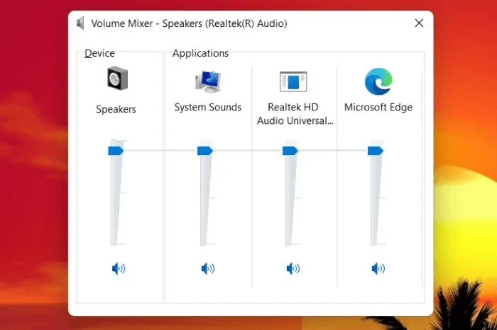 windows-11-classic-volume-mixer.jpg كيفية الحصول على Classic Volume Mixer مرة أخرى في Windows 11