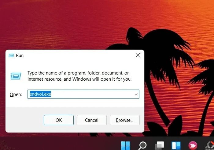 windows-run-prompt-popup.jpg كيفية الحصول على Classic Volume Mixer مرة أخرى في Windows 11