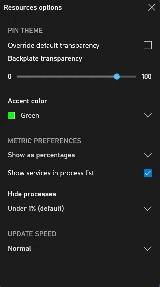 xbox-game-bar-resources-options.jpg 5 أشياء مفيدة يمكنك القيام بها باستخدام Xbox Game Bar على نظام Windows