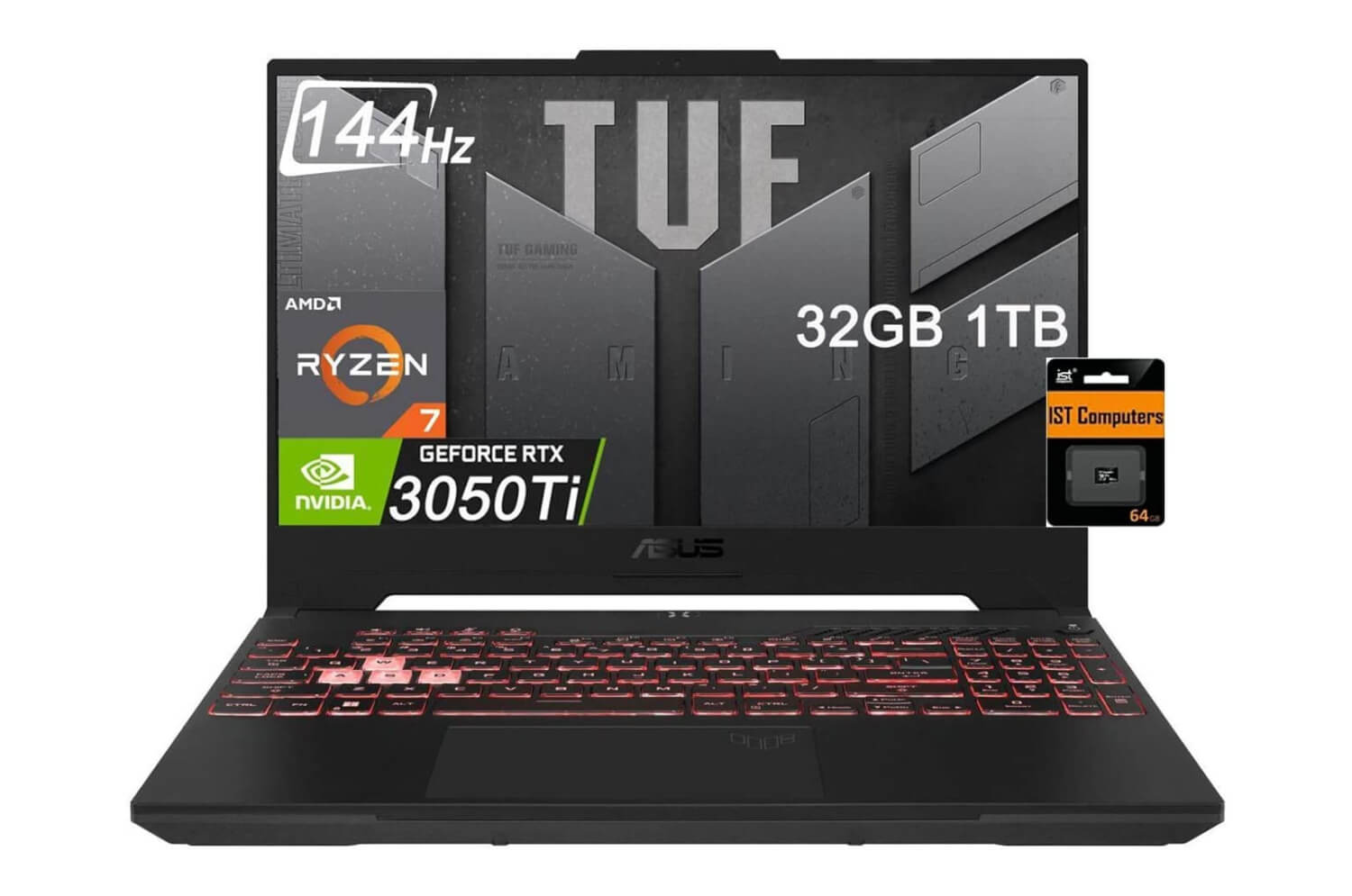 ASUS-TUF-Gaming-A15 أفضل 5 أجهزة كمبيوتر محمولة للألعاب مع RAM ذاكرة وصول عشوائي  32 جيجا