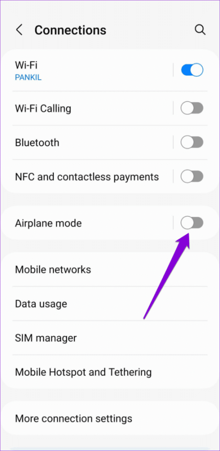 Airplane-Mode-on-Android-4-500x1024-1-e1676652572475 أفضل 8 طرق لإصلاح تعذر تسجيل الدخول إلى Instagram على Android و iPhone
