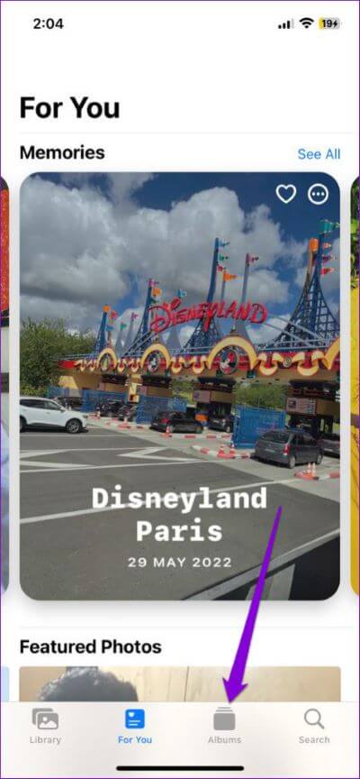 Albums-Tab-in-Photos-App-474x1024-1 كيفية تحويل فيديو بطيء الحركة إلى فيديو عادي على iPhone