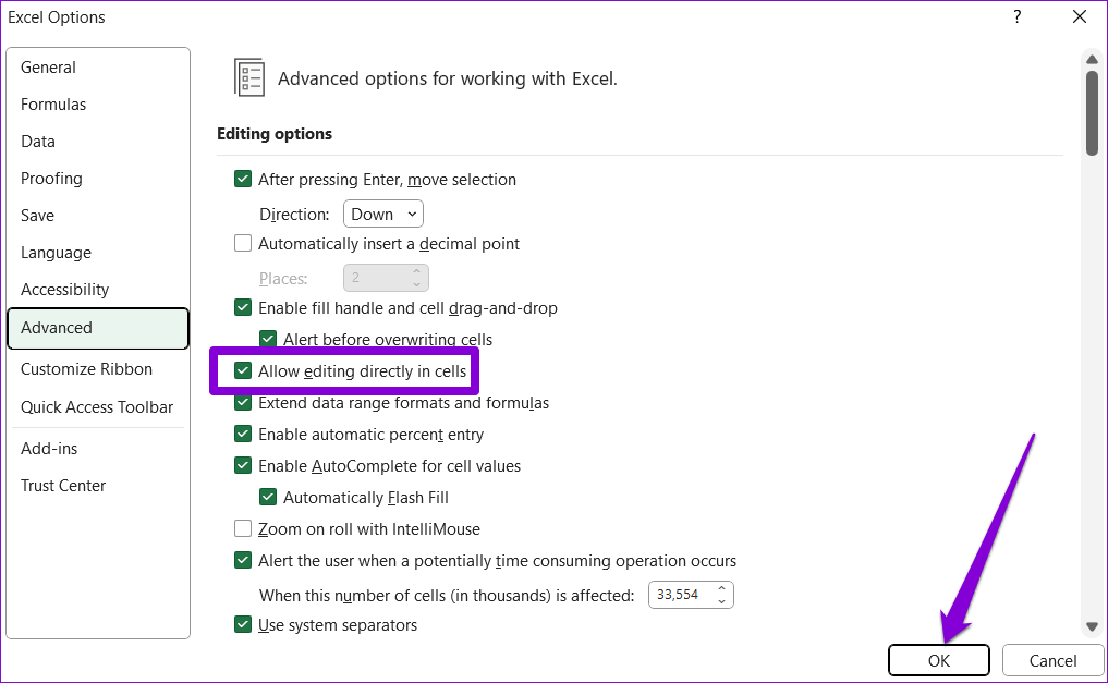 أفضل 6 إصلاحات لعدم القدرة على الكتابة في Microsoft Excel على Windows 11 - %categories