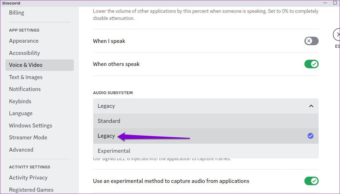 Audio-Subsystem-in-Discord أفضل 8 طرق لإصلاح استمرار تجمد Discord على جهاز كمبيوتر Windows