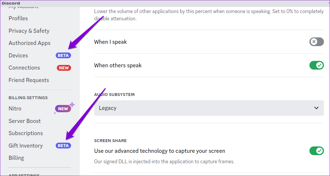 Beta-Features-in-Discord أفضل 8 طرق لإصلاح استمرار تجمد Discord على جهاز كمبيوتر Windows