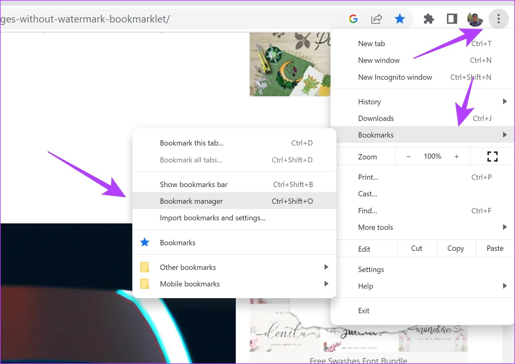 Bookmark-Manager كيفية حفظ صور Dall-E 2 بدون علامة مائية