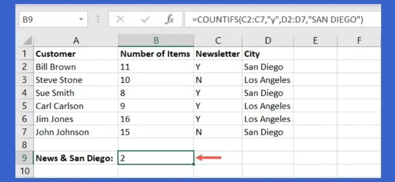 COUNTIFS-Function-800x370.jpg 5 صيغ Excel متقدمة مفيدة يجب أن تعرفها