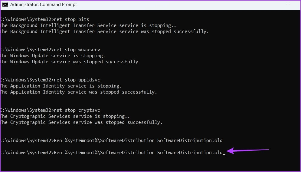 Catroot2-folder أفضل 7 إصلاحات لخطأ 0x800f081f عند تحديث Windows في Windows 11