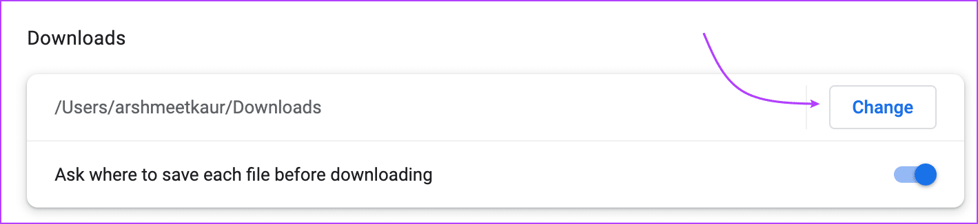 Change-Chrome-downloads-folder-4 كيفية تغيير موقع تنزيل الملفات لمتصفح Chrome أو Firefox أو Opera GX أو Edge