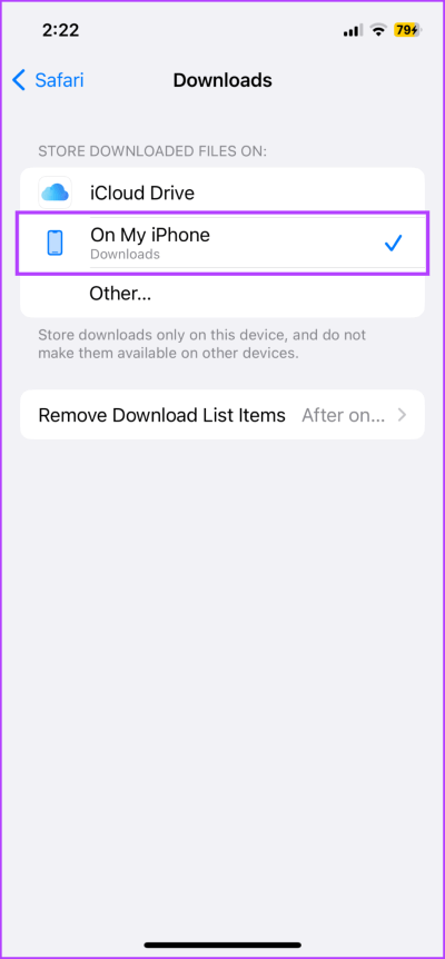 Change-Safari-Download-location-on-iPhone-2-713x1536-1 9 طرق لفصل iPhone عن جهاز Mac كليًا أو جزئيًا