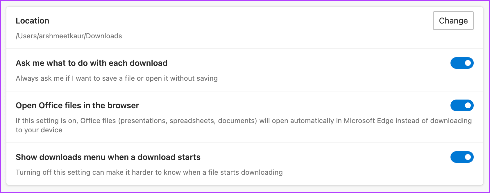 Change-the-Edge-Download-Folder-Location-4 كيفية تغيير موقع تنزيل الملفات لمتصفح Chrome أو Firefox أو Opera GX أو Edge