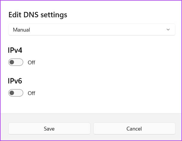Choose-IP-Type أفضل 7 طرق لزيادة سرعة تنزيل Origin على Windows 11