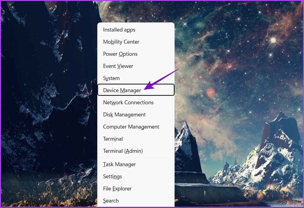 Choosing-Device-Manager-2 كيفية زيادة سرعة التنزيل في تطبيق Xbox لنظام التشغيل Windows 11
