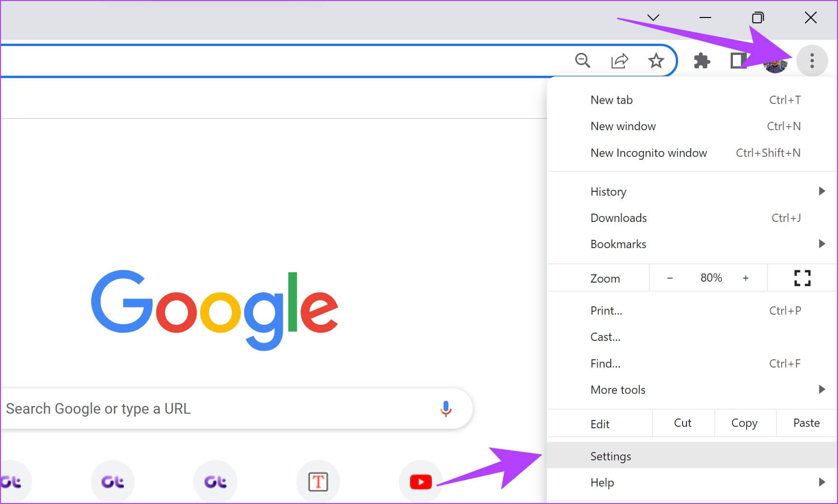 Chrome-Settings 8 طرق لإصلاح خطأ شبكة ChatGPT على متصفح الويب