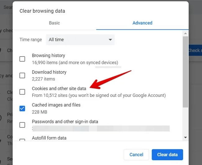 Chromebook-Chrome-Browsing-Data-Clear-Cookie.jpg هل جهاز Chromebook بطيء؟ جرب هذه النصائح الـ 18 لتسريعه