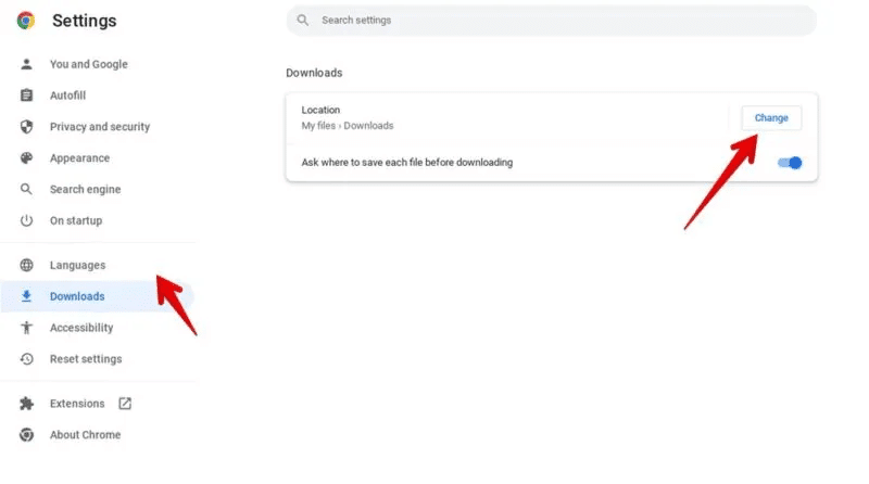 Chromebook-Download-location-800x446.jpg هل جهاز Chromebook بطيء؟ جرب هذه النصائح الـ 18 لتسريعه