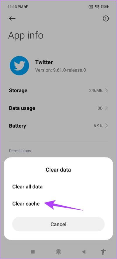 Clear-Cache-1 كيفية إصلاح تكرار نفس التغريدات على يوميات Twitter على iPhone و Android