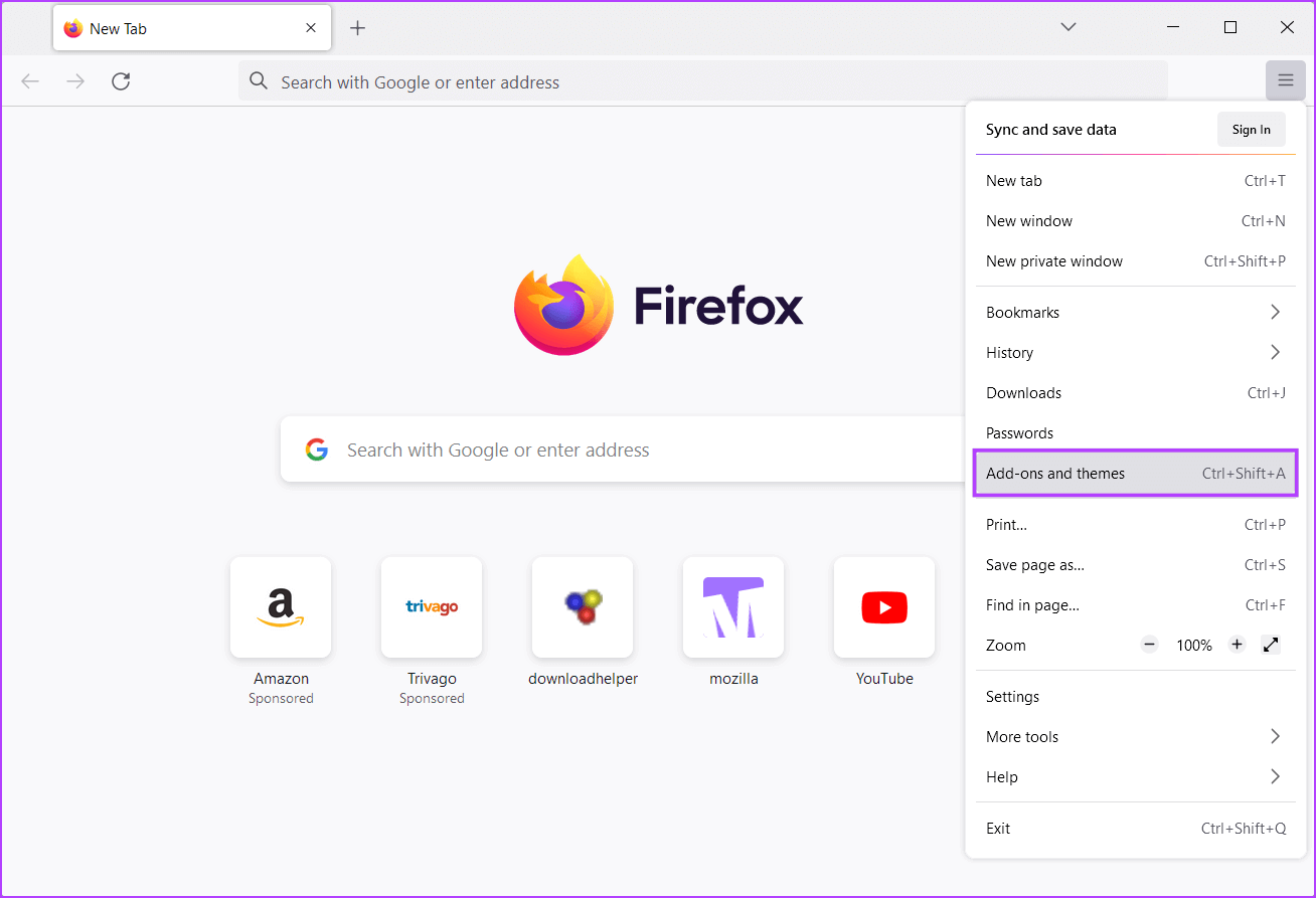 Click-on-Addons-and-themes-1 أفضل 7 إصلاحات لاستخدام Firefox المرتفع لوحدة المعالجة المركزية CPU على Windows 11