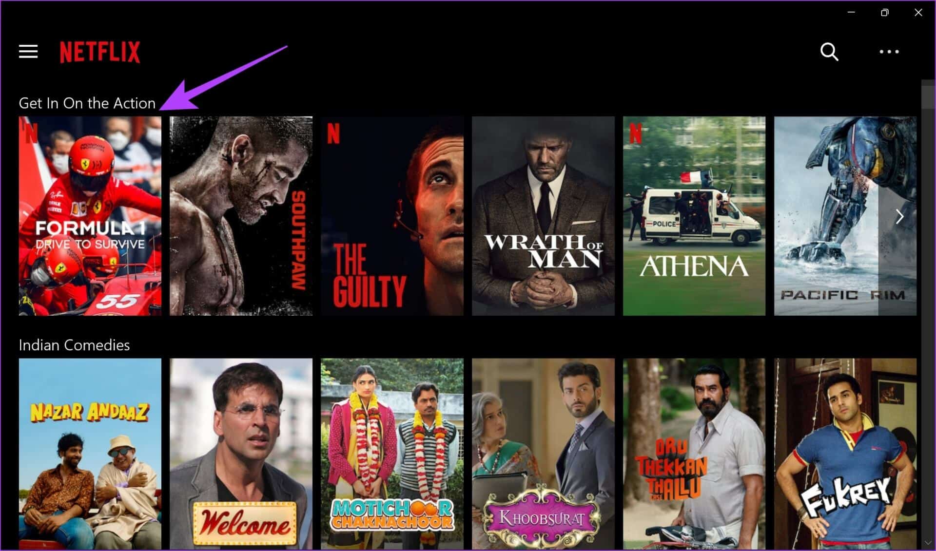 Click-on-Title-Windows كيفية البحث عن "قائمتي" وتعديلها على Netflix