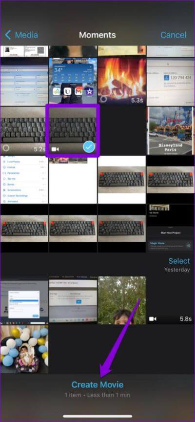 Create-Movie-in-iMovie-App-for-iPhone-474x1024-1 كيفية تحويل فيديو بطيء الحركة إلى فيديو عادي على iPhone