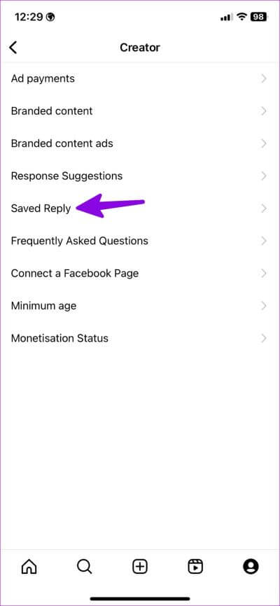 Create-Saved-Replies-on-Instagram-1 كيفية إنشاء ردود محفوظة على Instagram
