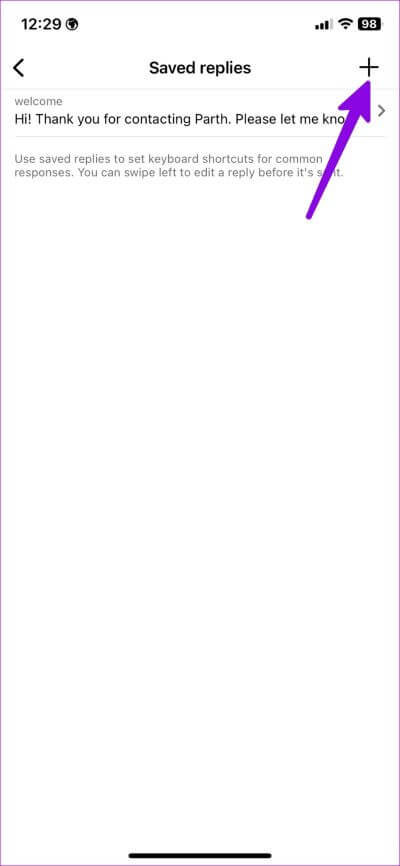 Create-Saved-Replies-on-Instagram-12 كيفية إنشاء ردود محفوظة على Instagram
