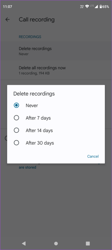 Delete-call-recordings-after-android-462x1024-1 كيفية تسجيل وحذف تسجيلات المكالمات على Android