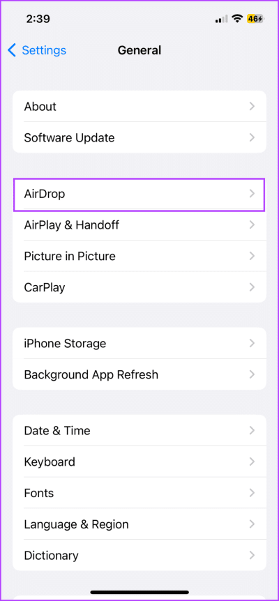 Disable-AirDrop-on-iPhone-1-713x1536-1 9 طرق لفصل iPhone عن جهاز Mac كليًا أو جزئيًا