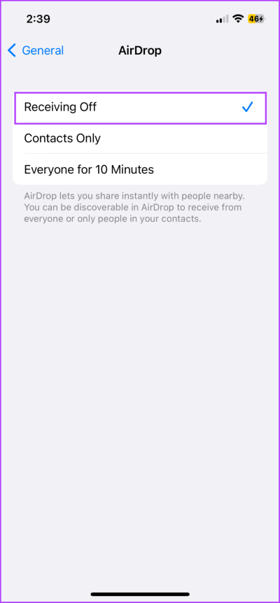 Disable-AirDrop-on-iPhone-2-713x1536-1 9 طرق لفصل iPhone عن جهاز Mac كليًا أو جزئيًا
