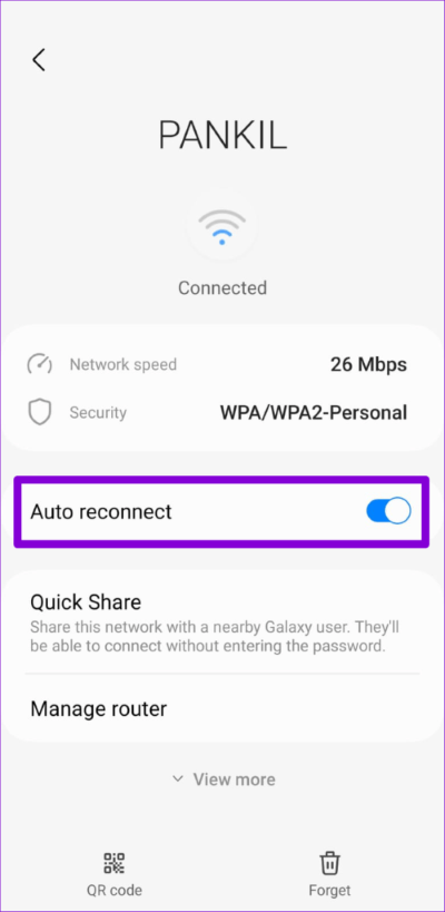 Disable-Auto-Reconnect-for-Wi-Fi-on-Android-500x1024-1 أفضل 8 طرق لإصلاح عدم ظهور صفحة تسجيل الدخول إلى Wi-Fi على Android