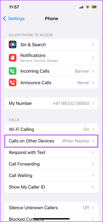 Disable-Calls-on-Other-Devices-On-iPhone-1-713x1536-2 9 طرق لفصل iPhone عن جهاز Mac كليًا أو جزئيًا