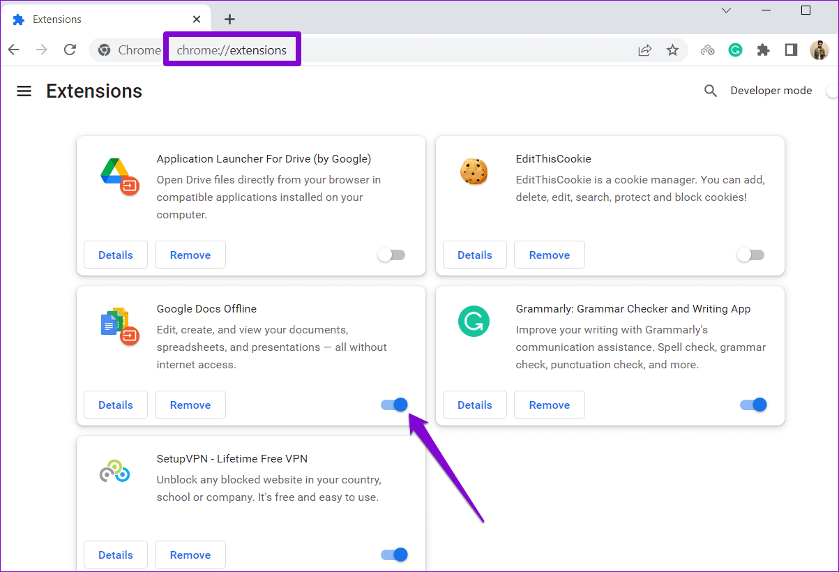 Disable-Chrome-Extensions-4 أفضل 6 طرق لإصلاح عدم تحميل وعدم عمل Google Maps في المتصفح