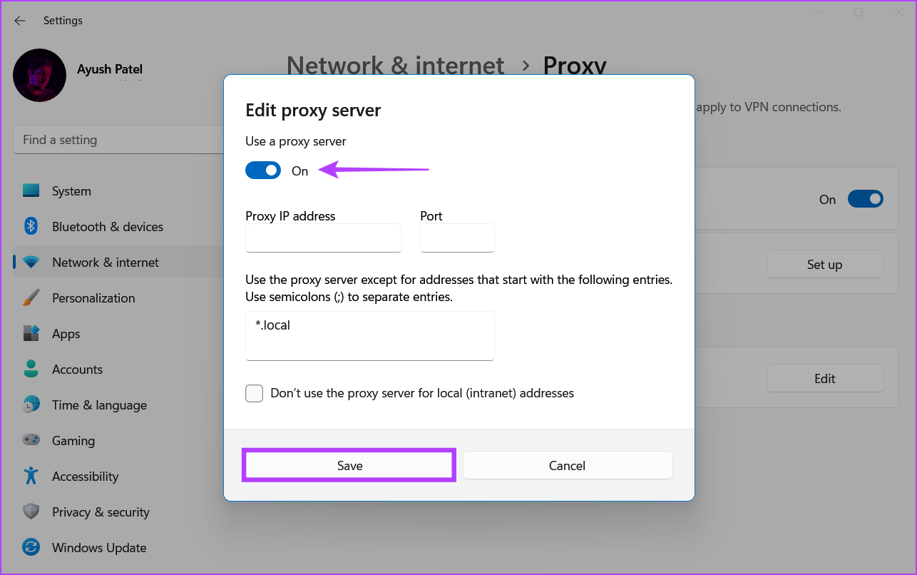 Disable-Proxy-Server-on-Windows-11 أفضل 7 طرق لإصلاح عدم عمل البث عبر Steam على Windows 11