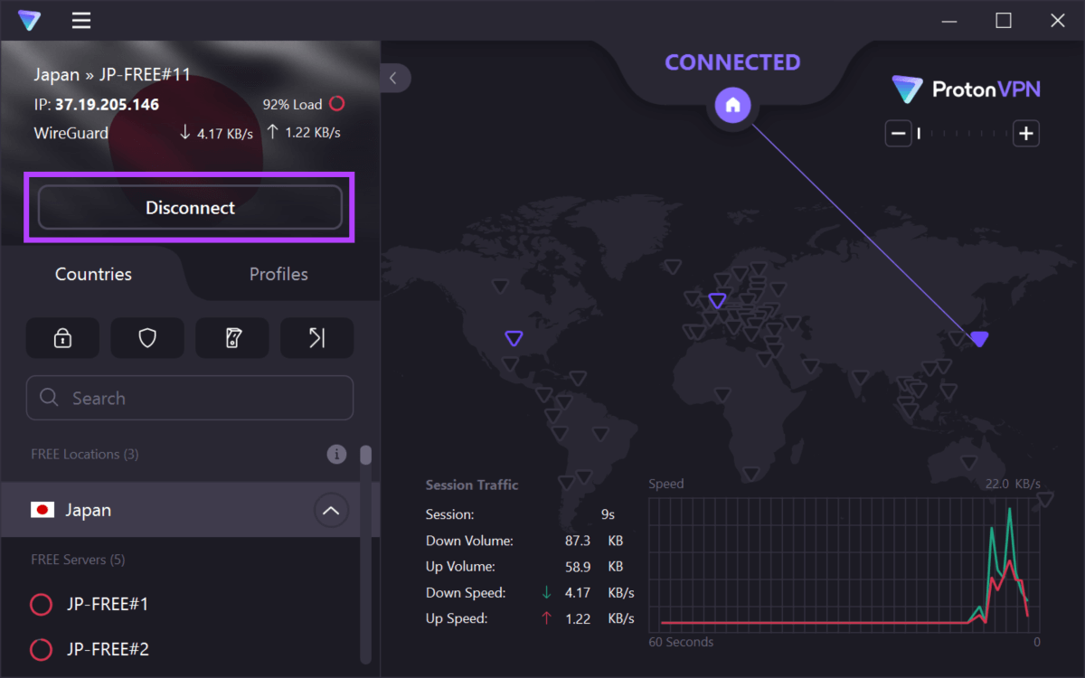 Disconnect_VPN 8 طرق لإصلاح خطأ شبكة ChatGPT على متصفح الويب
