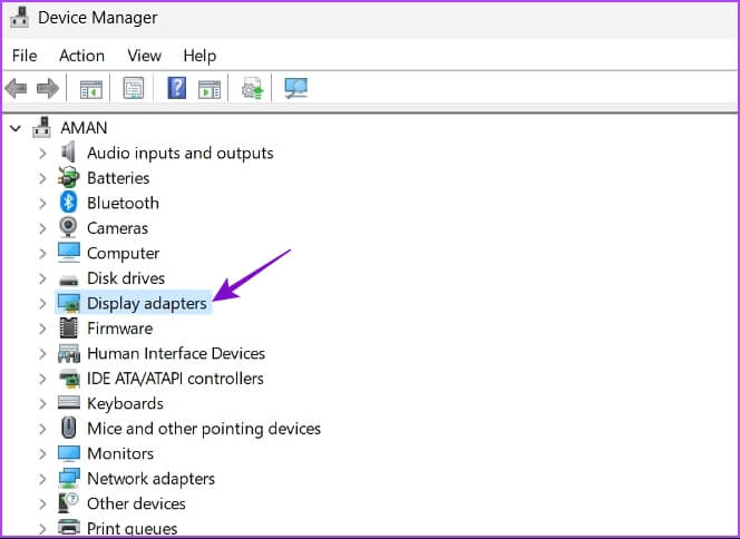 Display-Adapters-1 أفضل 7 طرق لإصلاح عدم بدء تشغيل Valorant على Windows 11