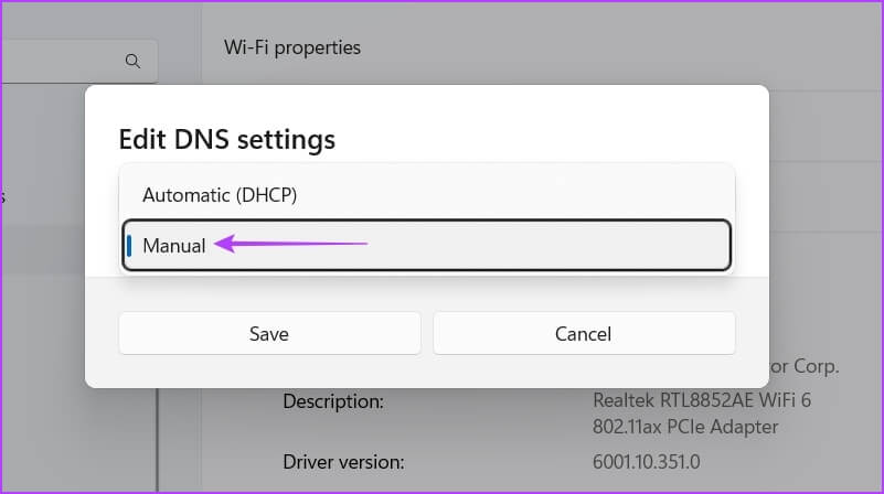Edit-DNS-Setting أفضل 7 طرق لزيادة سرعة تنزيل Origin على Windows 11