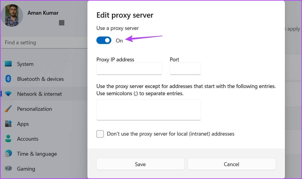 Edit-proxy-server-1 أفضل 7 طرق لزيادة سرعة تنزيل Origin على Windows 11