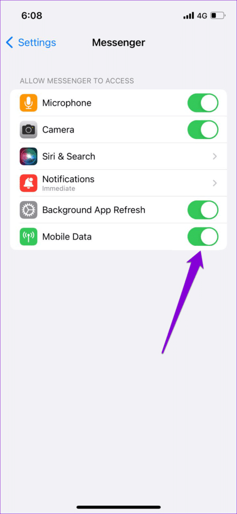Enable-Mobile-Data-for-Messenger-on-iPhone-3-474x1024-1 أفضل 9 طرق لإصلاح حدث خطأ ما على Facebook Messenger