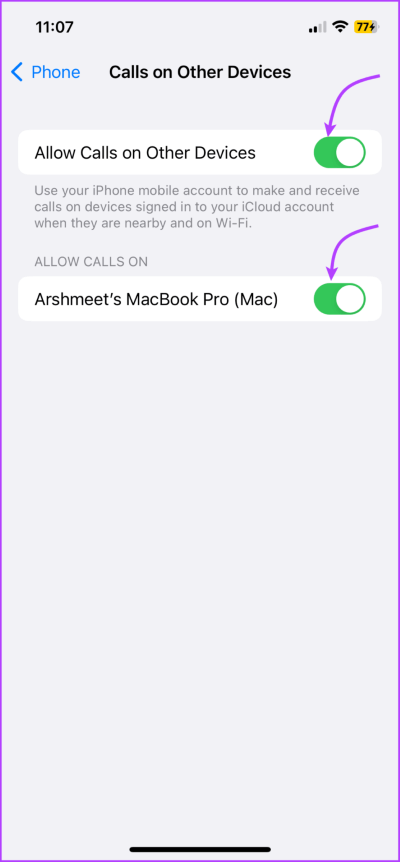 Enable-calls-on-other-device-713x1536-1 13 طريقة لتوصيل iPhone بجهاز Mac وتسهيل سير عملك