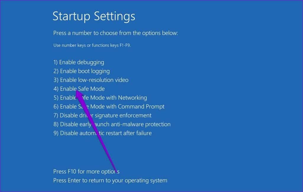 Enter-Safe-Mode-2 أفضل 7 طرق لإصلاح عدم ظهور شاشة تسجيل الدخول في Windows 11